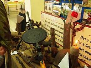 Выставка экспонатов Донского Военно-исторического музея на избирательном участке № 1372